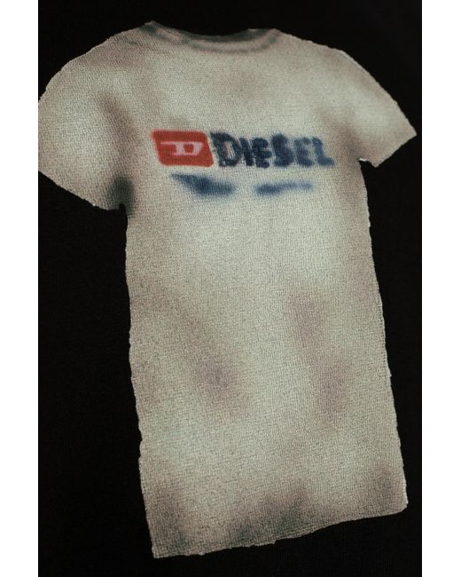 DIESEL Black 't-boxt-n12' T-shirt With Print, for men