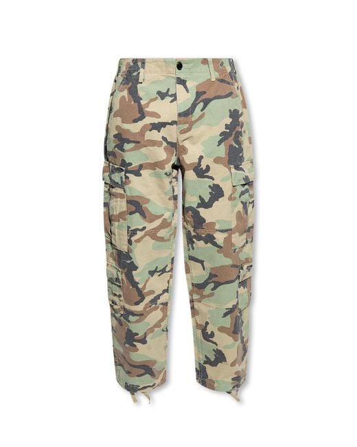Stussy Green Camo Trousers for men