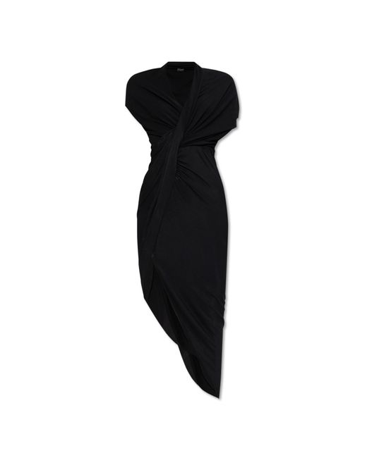 Balenciaga Black Dress With Draping