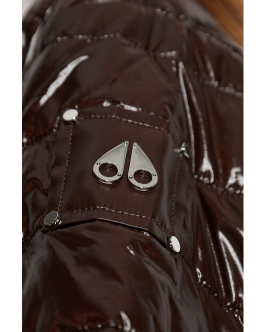 Moose Knuckles Blue Quilted Jacket With Pockets