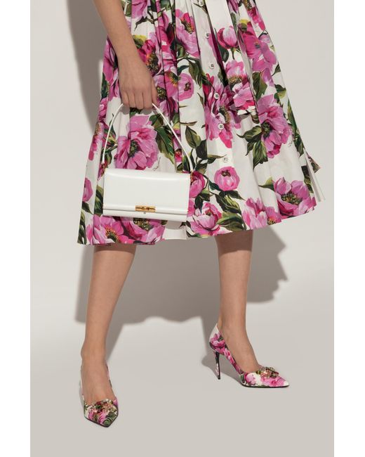 Dolce & Gabbana White Shoulder Bag Marlene