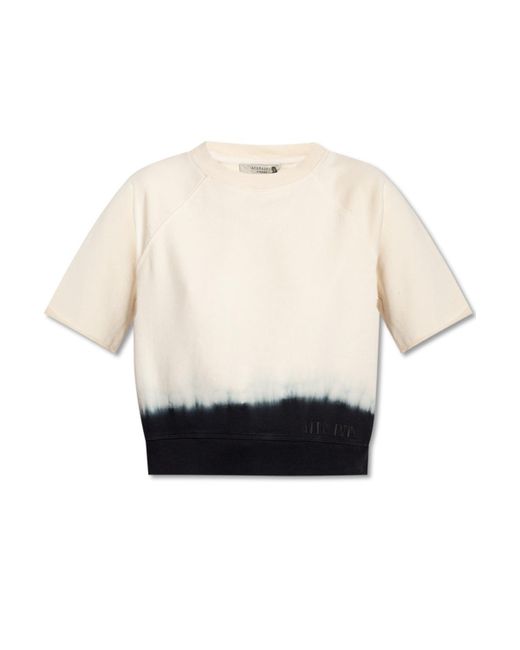 AllSaints Multicolor 'lila' Short-sleeved Sweatshirt