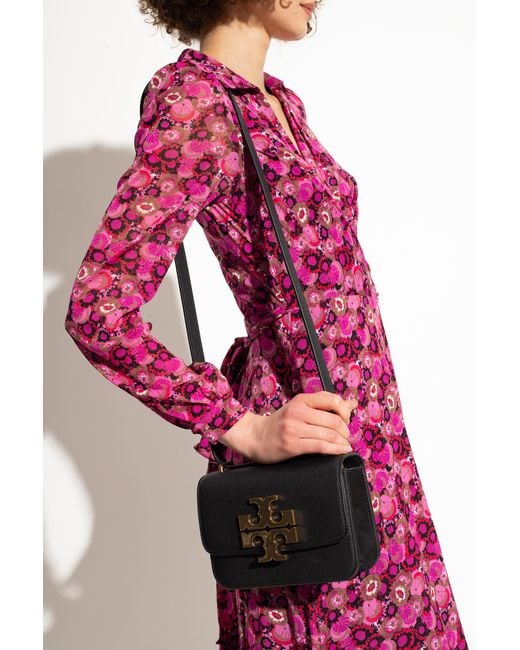 Tory Burch Black Eleanor Small Leather Shoulder Bag
