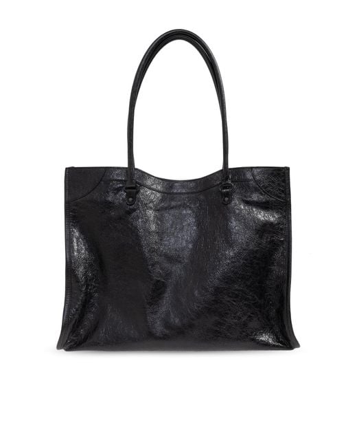 Balenciaga Black Shoulder Bag "Le City Medium"