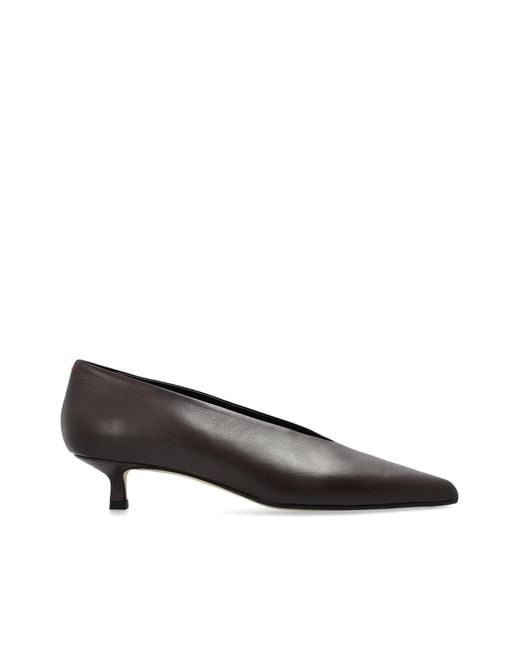 Aeyde Brown 'Clara' Heeled Shoes
