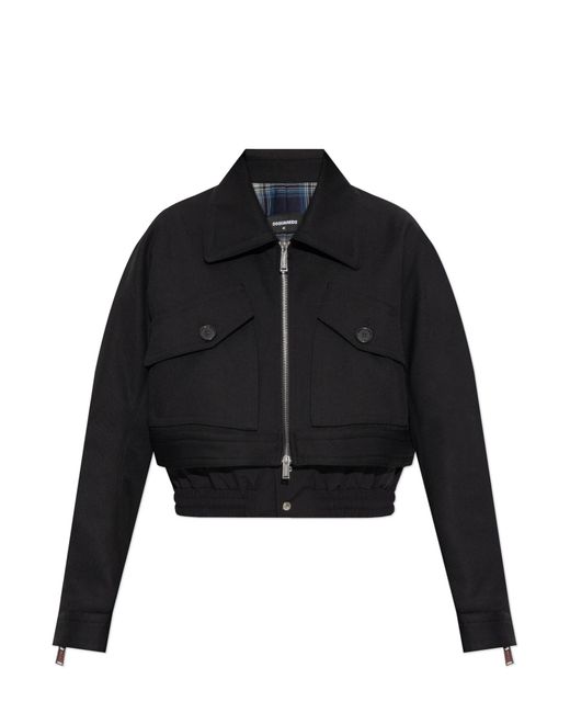 DSquared² Black Wool Jacket