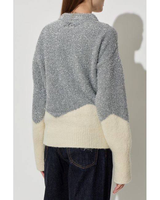 KENZO Black Sweater With Metallic Thread