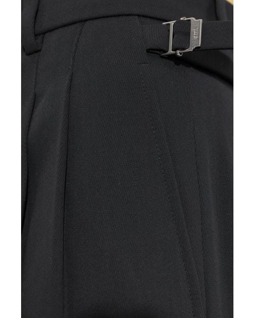 AMI Black Wool Trousers