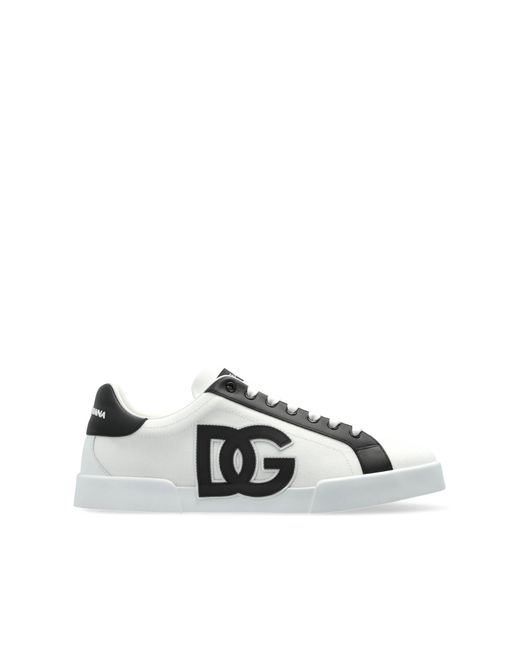 Dolce & Gabbana White "Portofino" Sports Shoes for men