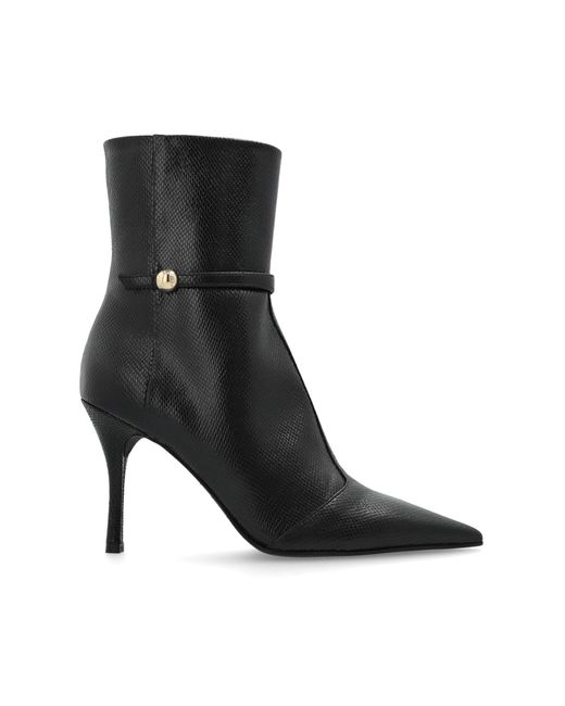 Furla Black Heeled Ankle Boots "sfera",