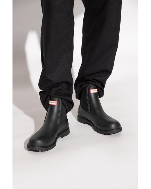 hunter men's commando chelsea boots