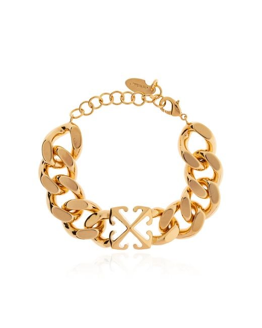 Off-White c/o Virgil Abloh Metallic Brass Bracelet