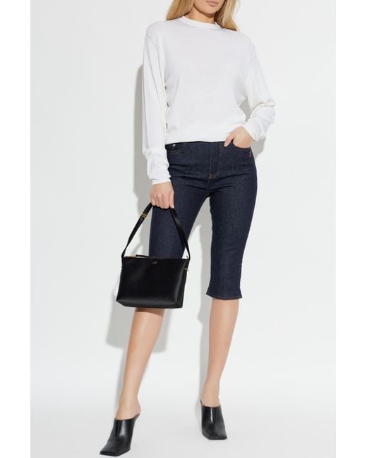 Jacquemus White Wool Sweater With A Crew Neck