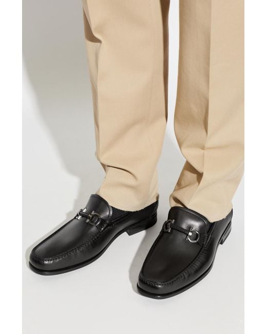 Ferragamo Black 'Supreme' Loafers Shoes for men