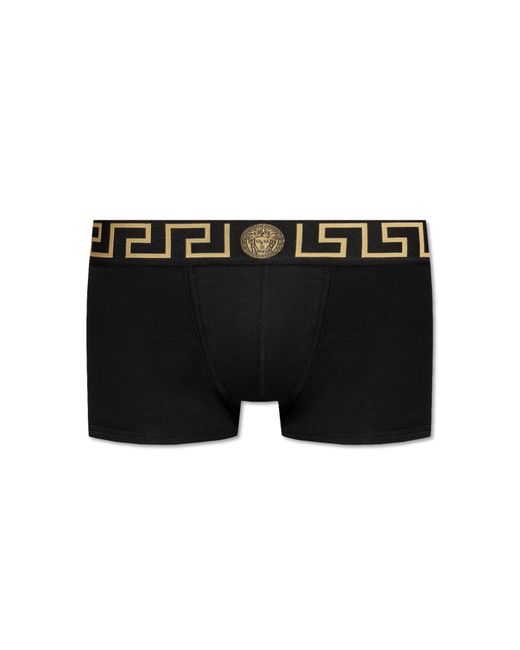 Versace Black Cotton Boxers for men