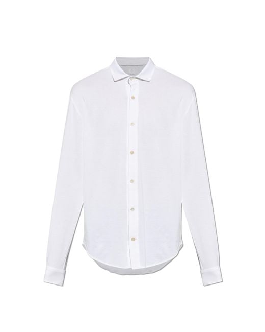Eleventy White Cotton Shirt for men