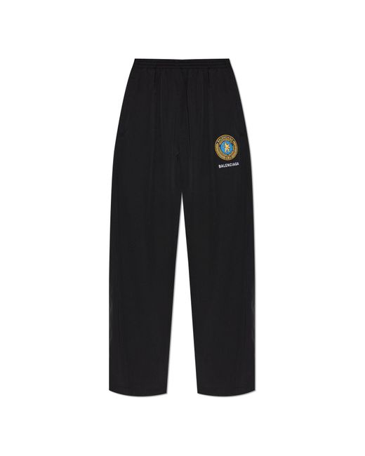 Balenciaga Gray Trousers With Logo for men