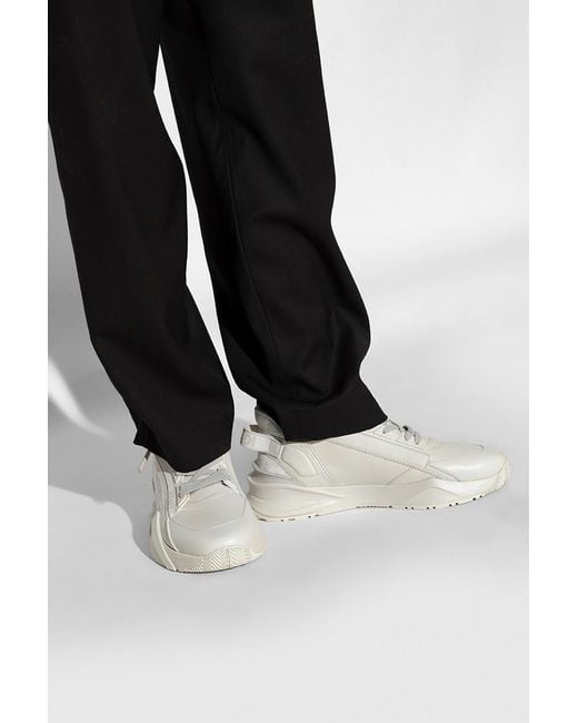Fendi White 'Flow' Sneakers for men
