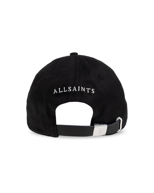AllSaints Black Baseball Cap