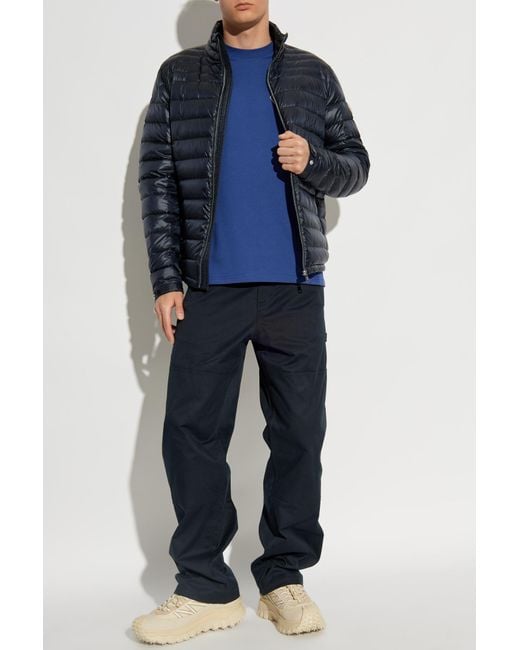 Moncler Blue T-Shirt With Logo for men