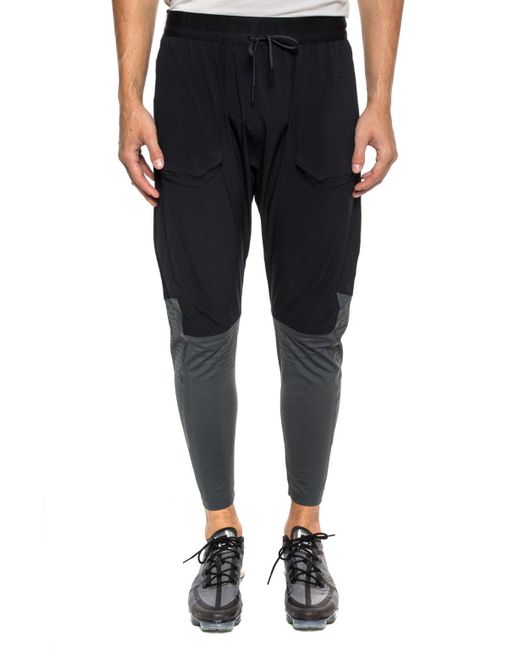 Nike Synthetic Woven Running Pants in Grey (Gray) for Men - Lyst