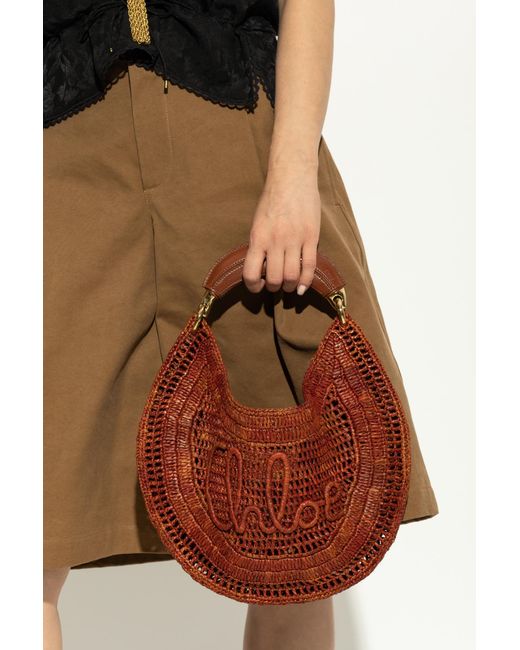 Chloé Brown Handbag "Summer Banana"