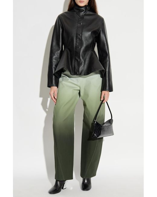 Alaïa Green Leather Jacket