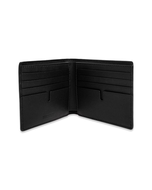 Burberry Black Wallet With Logo for men