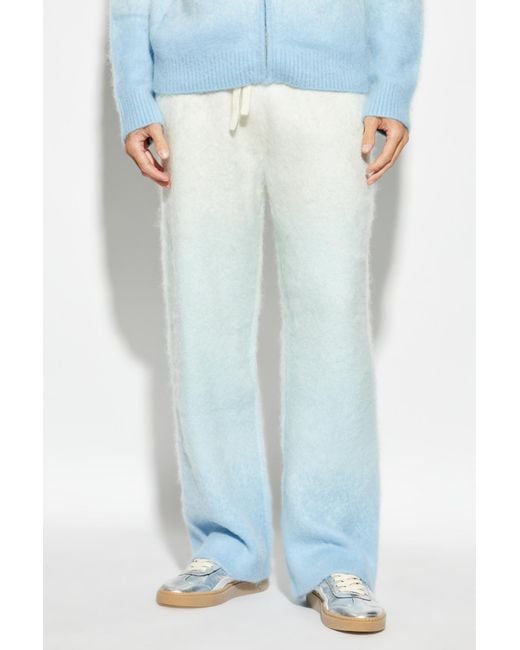 Casablanca Blue Trousers With Gradient Effect for men