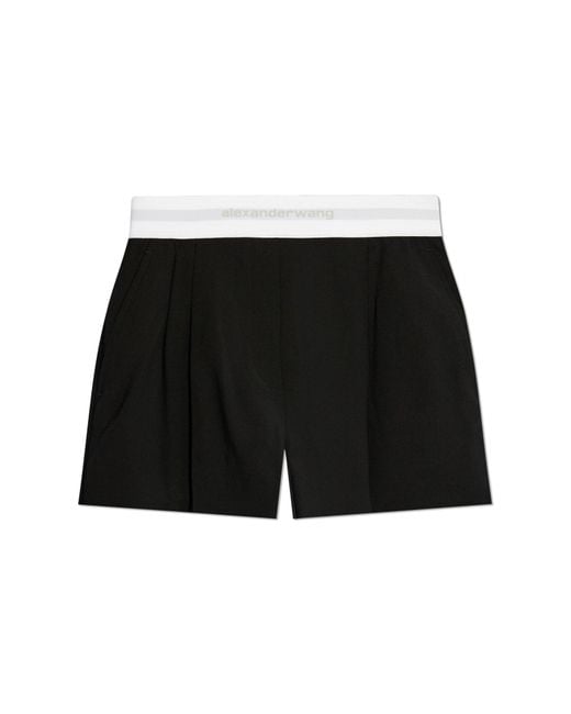 Alexander Wang Black Wool Shorts