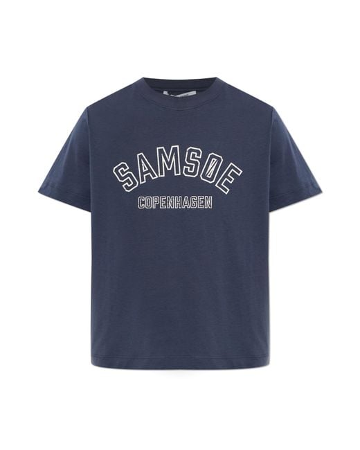 Samsøe & Samsøe Blue "Sacamino" T-Shirt