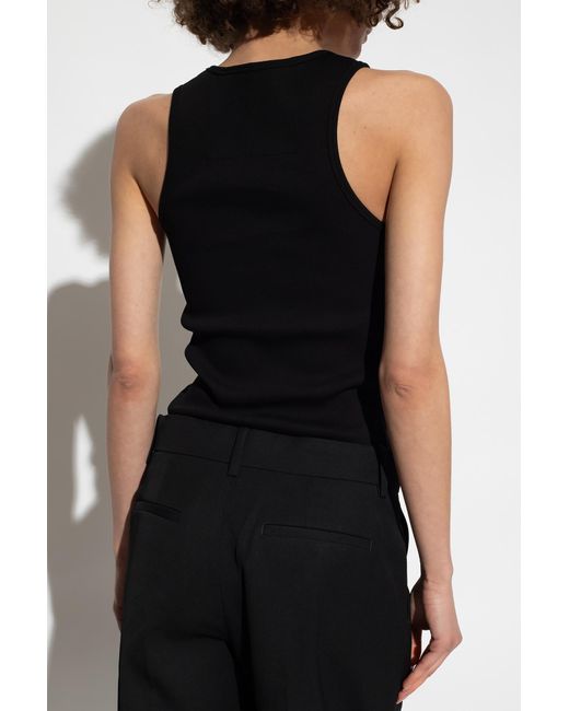 Givenchy Black Tank Top With Logo