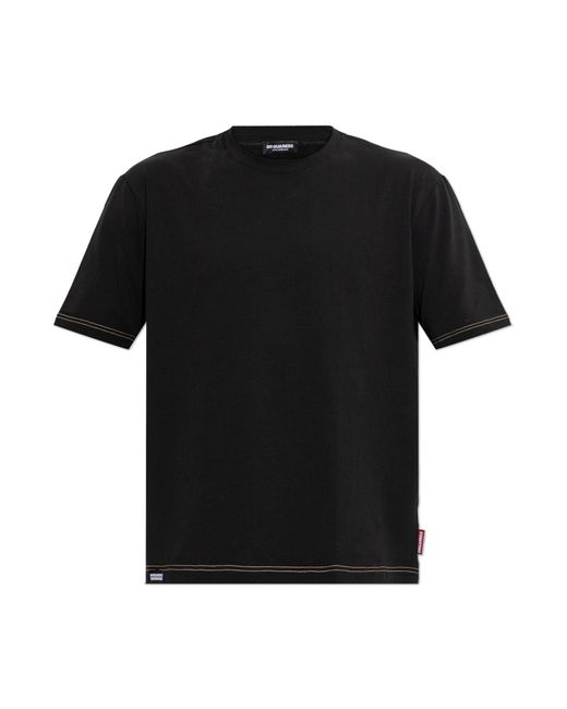 DSquared² Black T-Shirt From The 'Underwear' Line for men