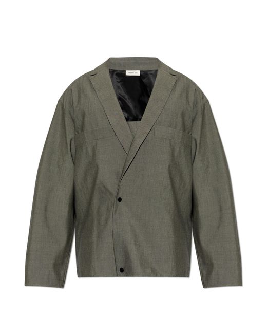 Fear Of God Green Double-Breasted Blazer for men