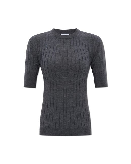 Bottega Veneta Gray Wool Top