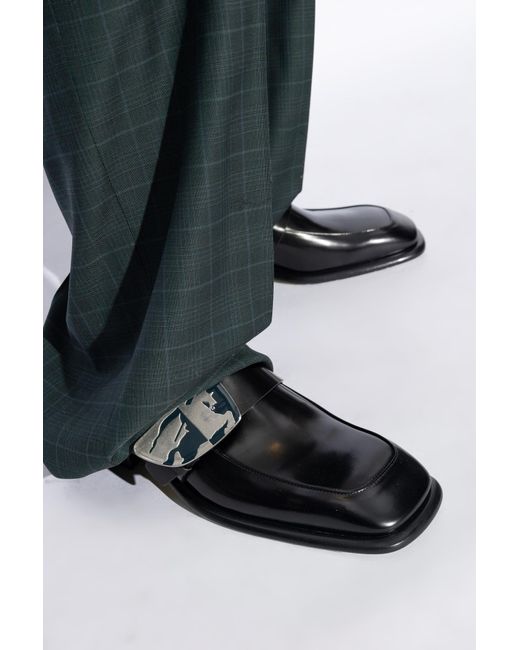 Burberry 'Shield' Loafers in Black for Men | Lyst