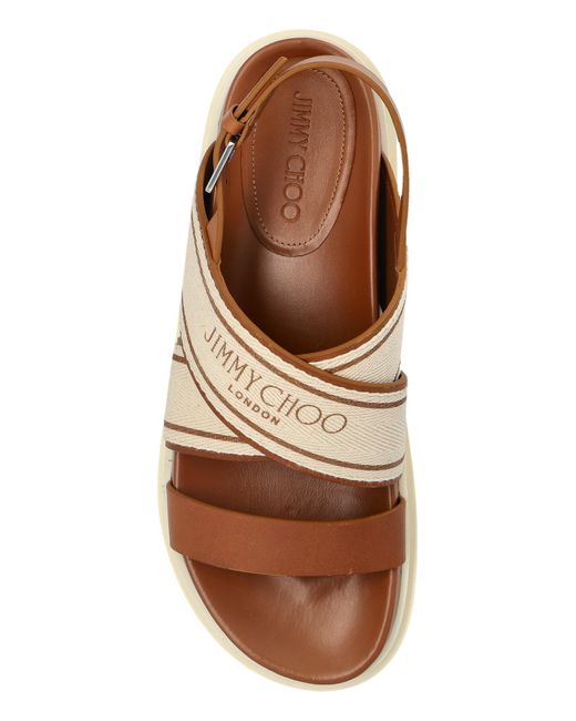 Jimmy Choo Brown Sandals 'Joa'