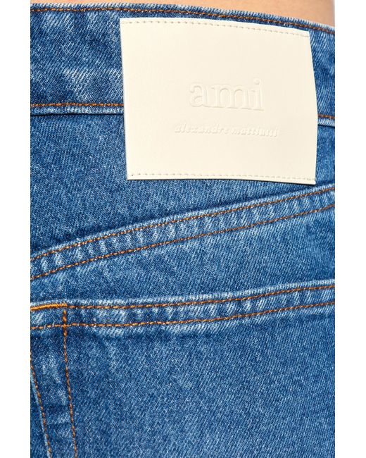 AMI Blue Jeans With Straight Legs, for men