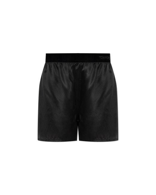 Tom Ford Black Silk Shorts