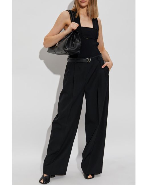 Courreges Black Bodysuit With Straps