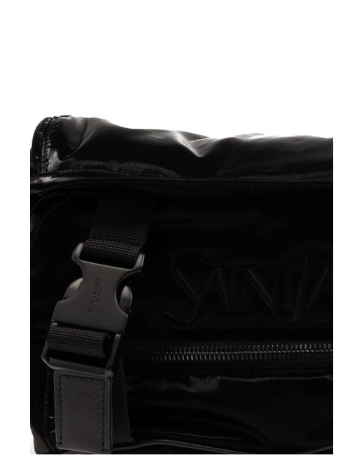 Saint Laurent Black Belt Bag With Logo, for men