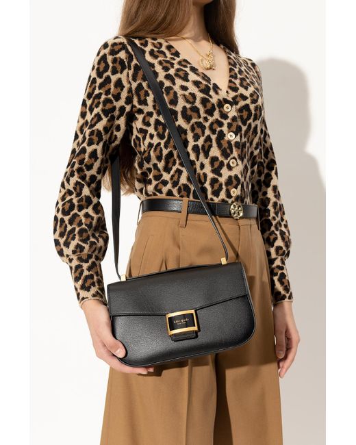 Kate Spade Leather 'katy Medium' Shoulder Bag in Black Lyst