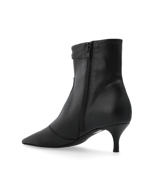 Furla Black Heeled Ankle Boots 'Sfera'