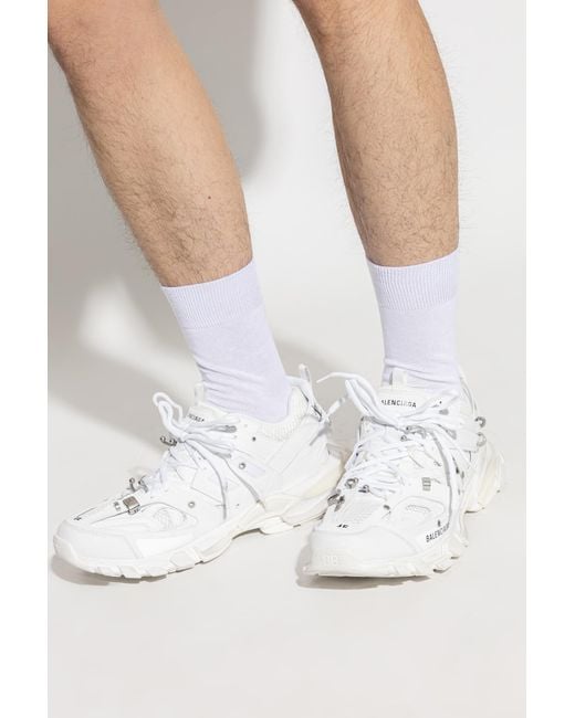 Balenciaga White 'Track' Sports Shoes for men