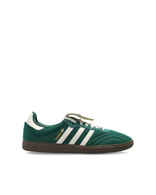 Adidas Originals Green 'Samba' Sports Shoes