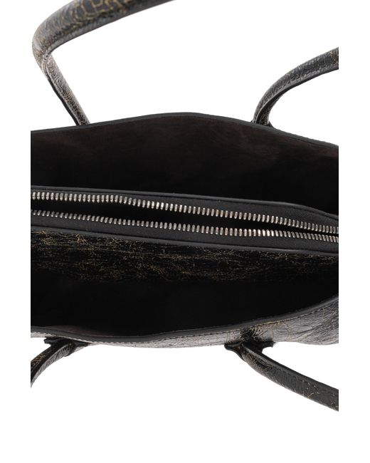 The Attico Gray Handbag "la Passeggiata Small",