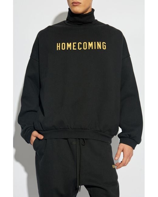 Fear Of God Black Printed Sweatshirt for men