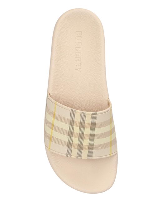 Burberry Natural Rubber Flip-Flops
