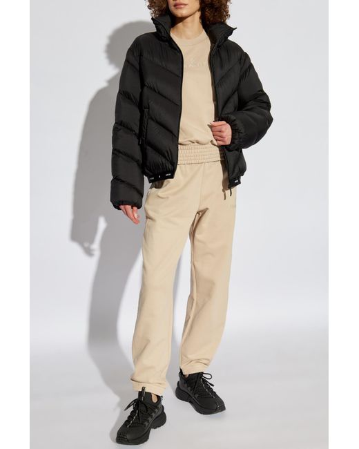 Moncler Natural Pants With Logo