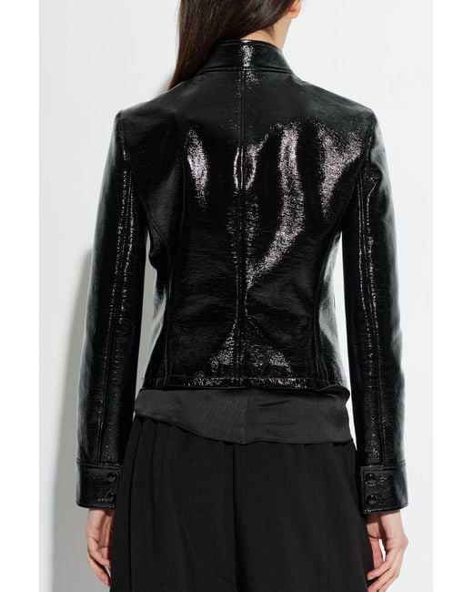 Courreges Black Jacket With Logo